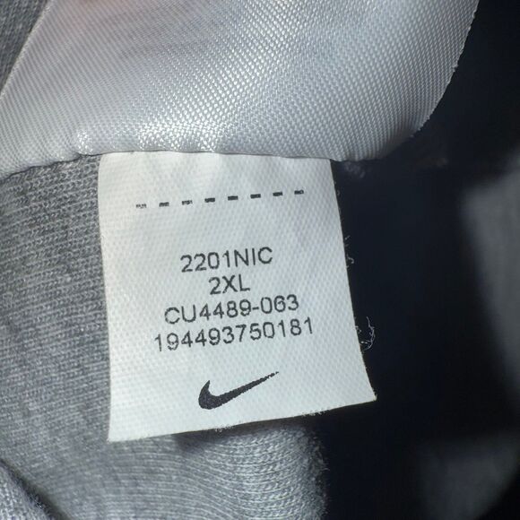 NIKE SPORTSWEAR TECH FLEECE GREY BLACK MEN'S FULL-ZIP HOODIE CU4489-063 SIZE XXL - Picture 10 of 10